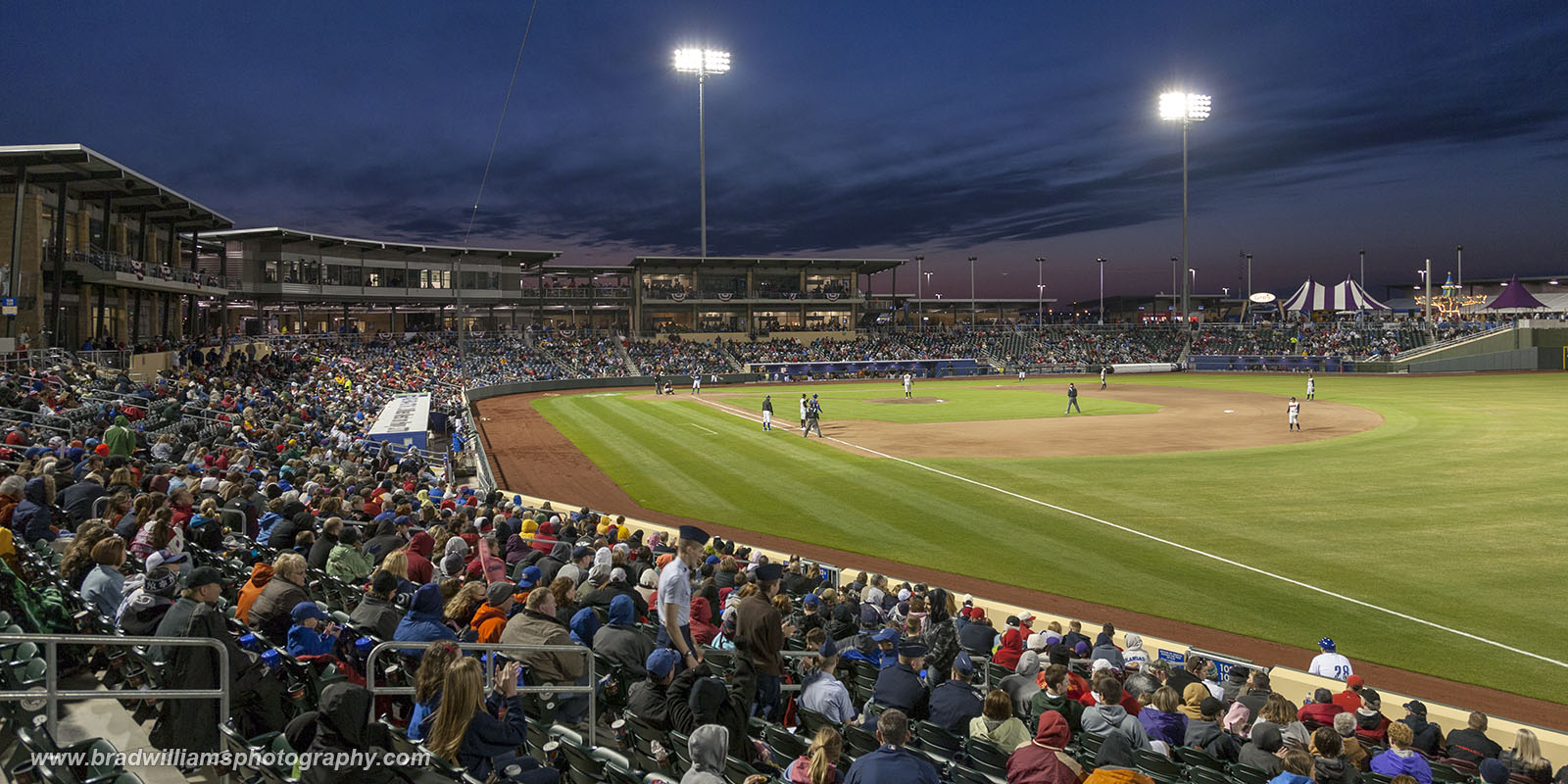 Opening Night for the Omaha Storm Chasers at Werner Park in Papillion, Nebraska