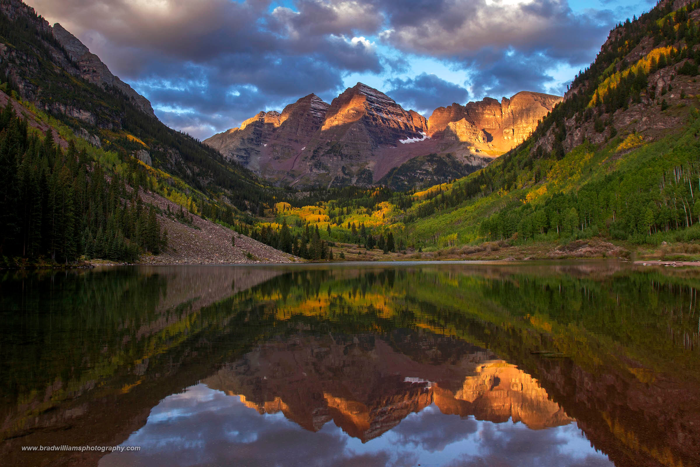colorado, mountains, sunset, fall color, clouds, sunset,  maroon bells, Elk Mountains, White River National Forest,