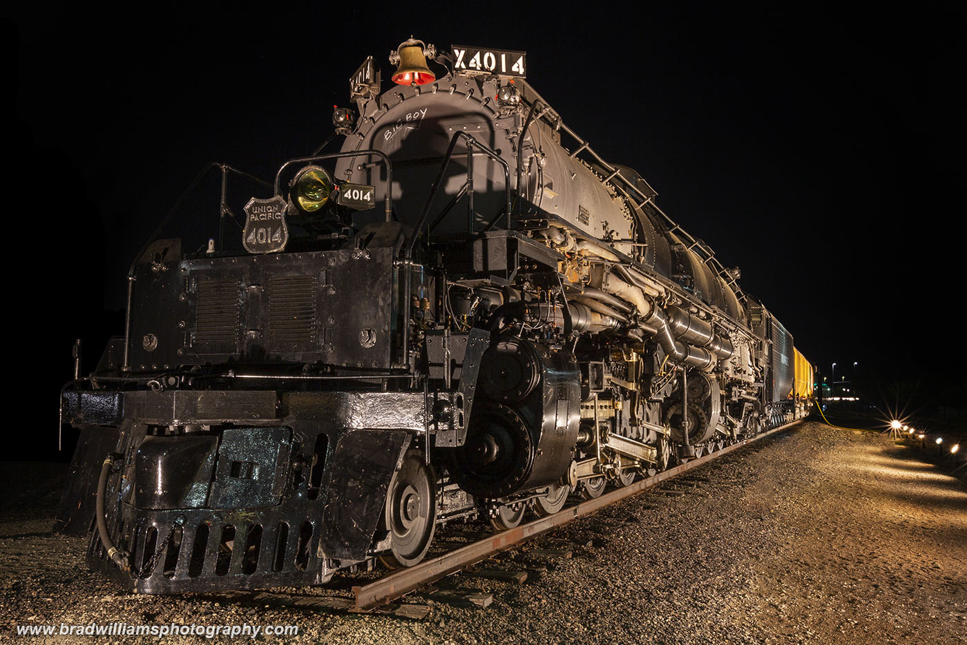Union Pacific BigBoy 4014 resting on the display track in Downtown Omaha.